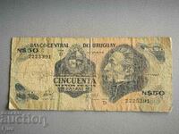 Bancnota - Uruguay - 50 pesos | 1988