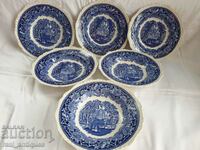 A set of porcelain plates