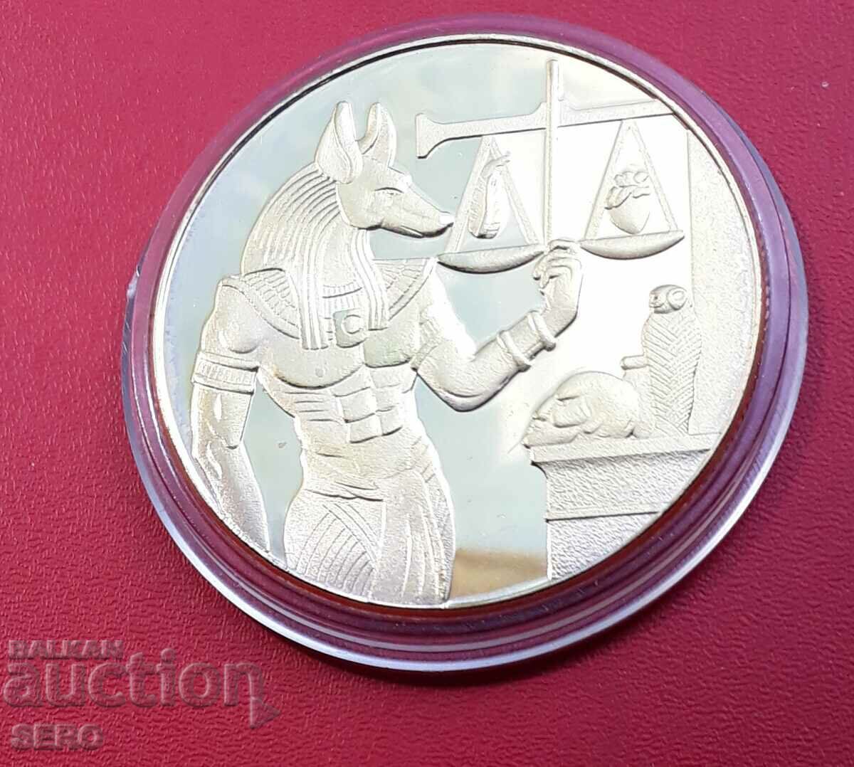 Egipt-medalia/placa/-zeul Anubis