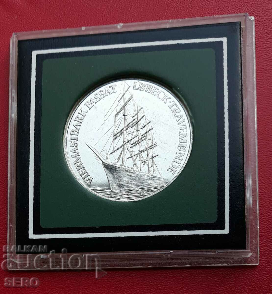 Германия-медал-четиримачтов платноход барка "Пасат" 1911