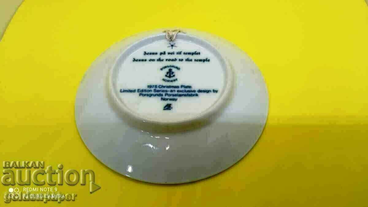 Delivery of Christmas plates. Norway. Set of 3 pcs. Marked. Delivery of Christmas plates. Norway. Set of 3 pcs. Marked.