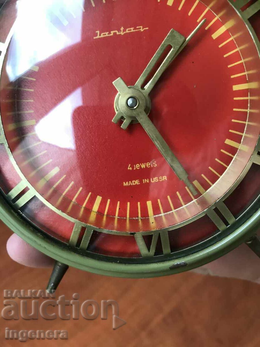 Auction  MECHANICAL DESK CLOCK "AMBER"