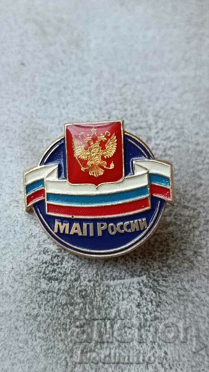 RUSSIA MAP badge