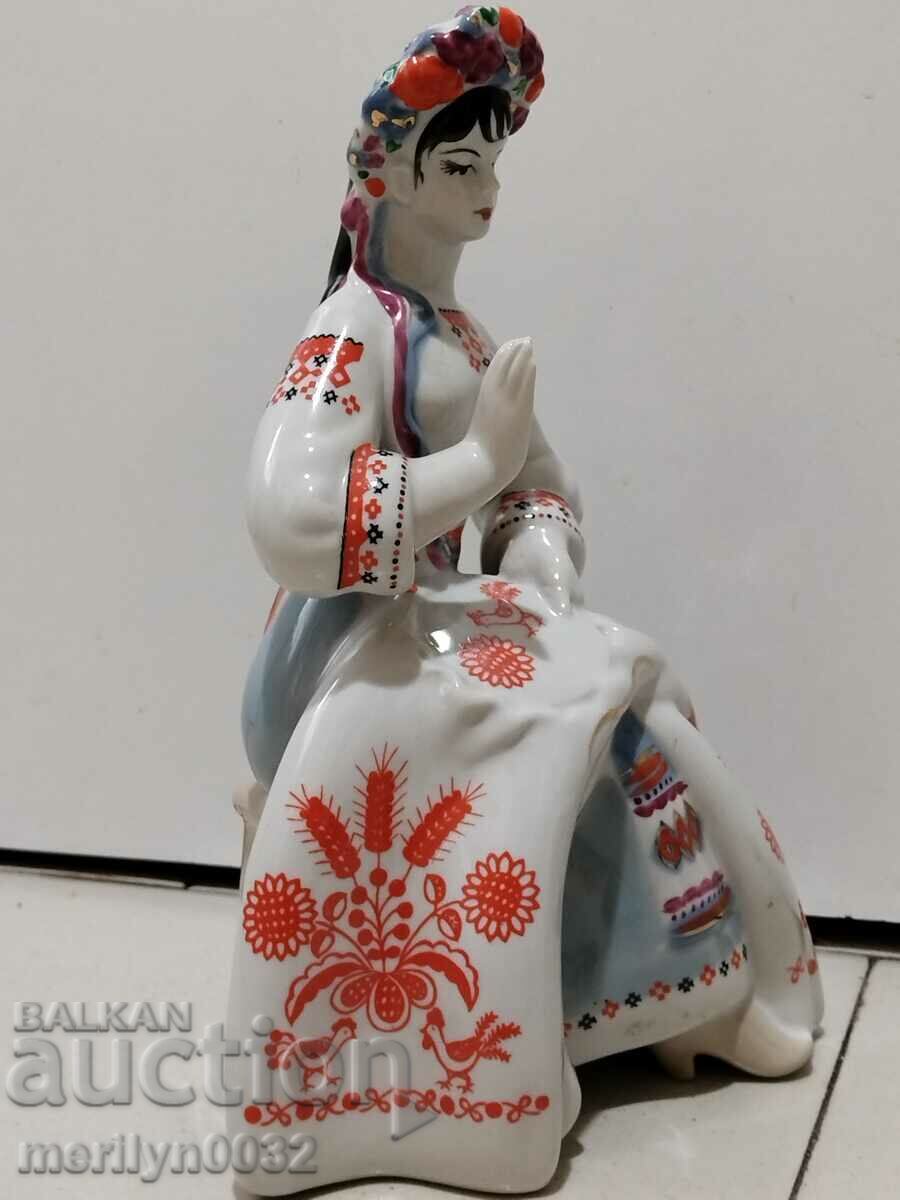 Δημοπρασία Φιγούρα πορσελάνη 23 cm πλαστικό αγαλματίδιο πορσελάνη ΕΣΣΔ