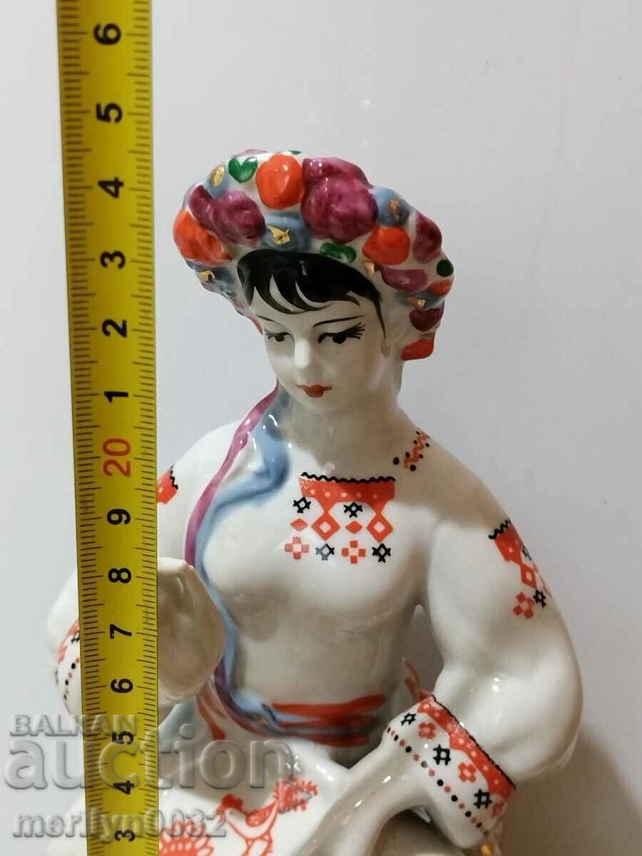 Παράδοση Φιγούρα πορσελάνη 23 cm πλαστικό αγαλματίδιο πορσελάνη ΕΣΣΔ