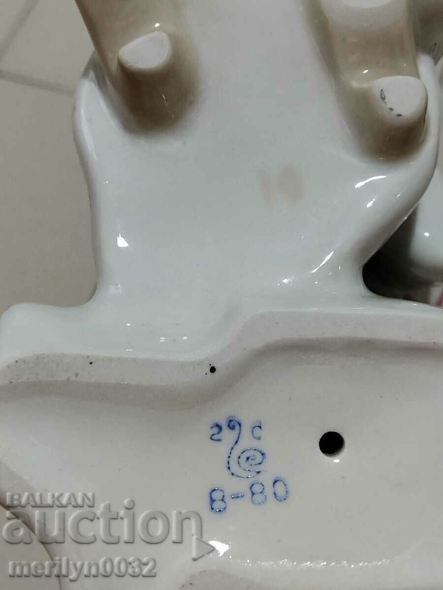 Φιγούρα πορσελάνη 23 cm πλαστικό αγαλματίδιο πορσελάνη ΕΣΣΔ - 5