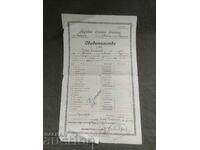 Certificate IV department Pashakoi village, Elhovsko 1922
