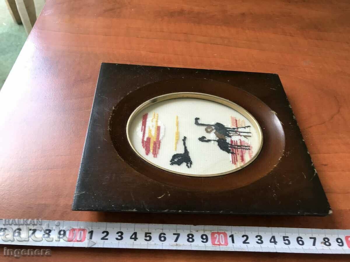 Auction TAPESTRY SEWED PANEL WOODEN FRAME ANTIQUE Auction TAPESTRY SEWED PANEL WOODEN FRAME ANTIQUE