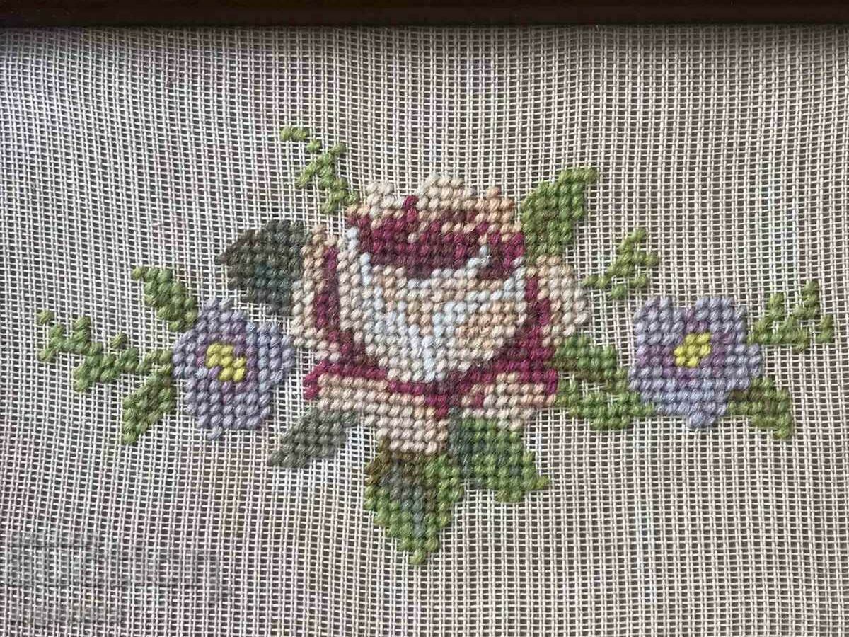 Auction TAPESTRY SEWED PANEL WOODEN FRAME ANTIQUE Auction TAPESTRY SEWED PANEL WOODEN FRAME ANTIQUE