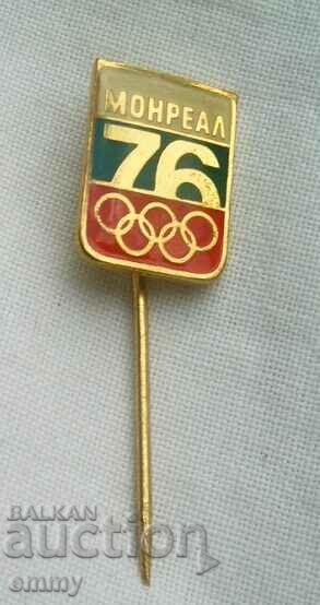 Badge Bulgaria sport - Olympic Games Montreal 1976