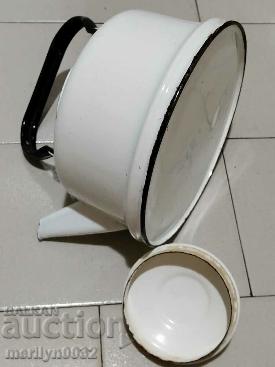 Delivery of Old enameled teapot, coffee pot, jug Delivery of Old enameled teapot, coffee pot, jug