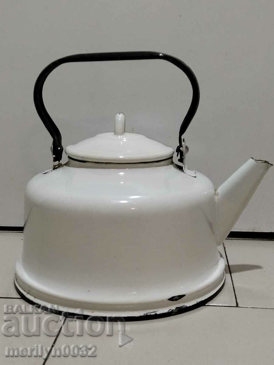 Old enameled teapot, coffee pot, jug - 7 Old enameled teapot, coffee pot, jug - 7