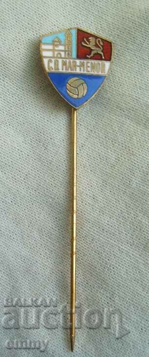 Insigna fotbal - FC Mar Menor / CD Mar Menor, Spania. E-mail cu preț 6.00 BGN | € 3.07 Insigna fotbal - FC Mar Menor / CD Mar Menor, Spania. E-mail cu preț 6.00 BGN | € 3.07