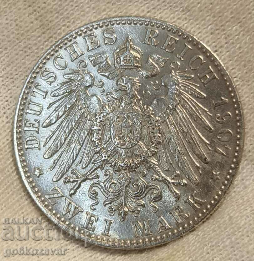 Germania Bavaria 2, timbre 1907 Argint! cu preț € 45.00 | 88.01 BGN