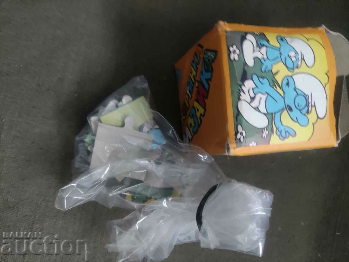 Auction  "Smurfs" puzzle - picture mosaic