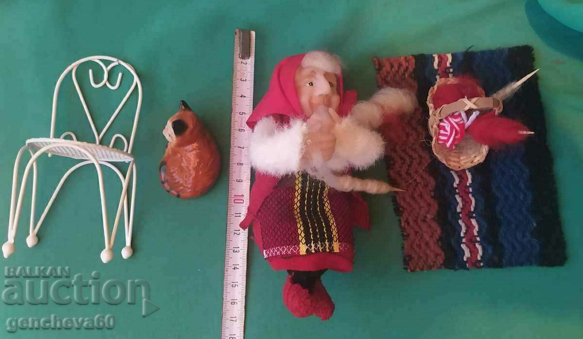 Handmade grandmother doll, porcelain cat with price € 15.00 | 29.34 BGN