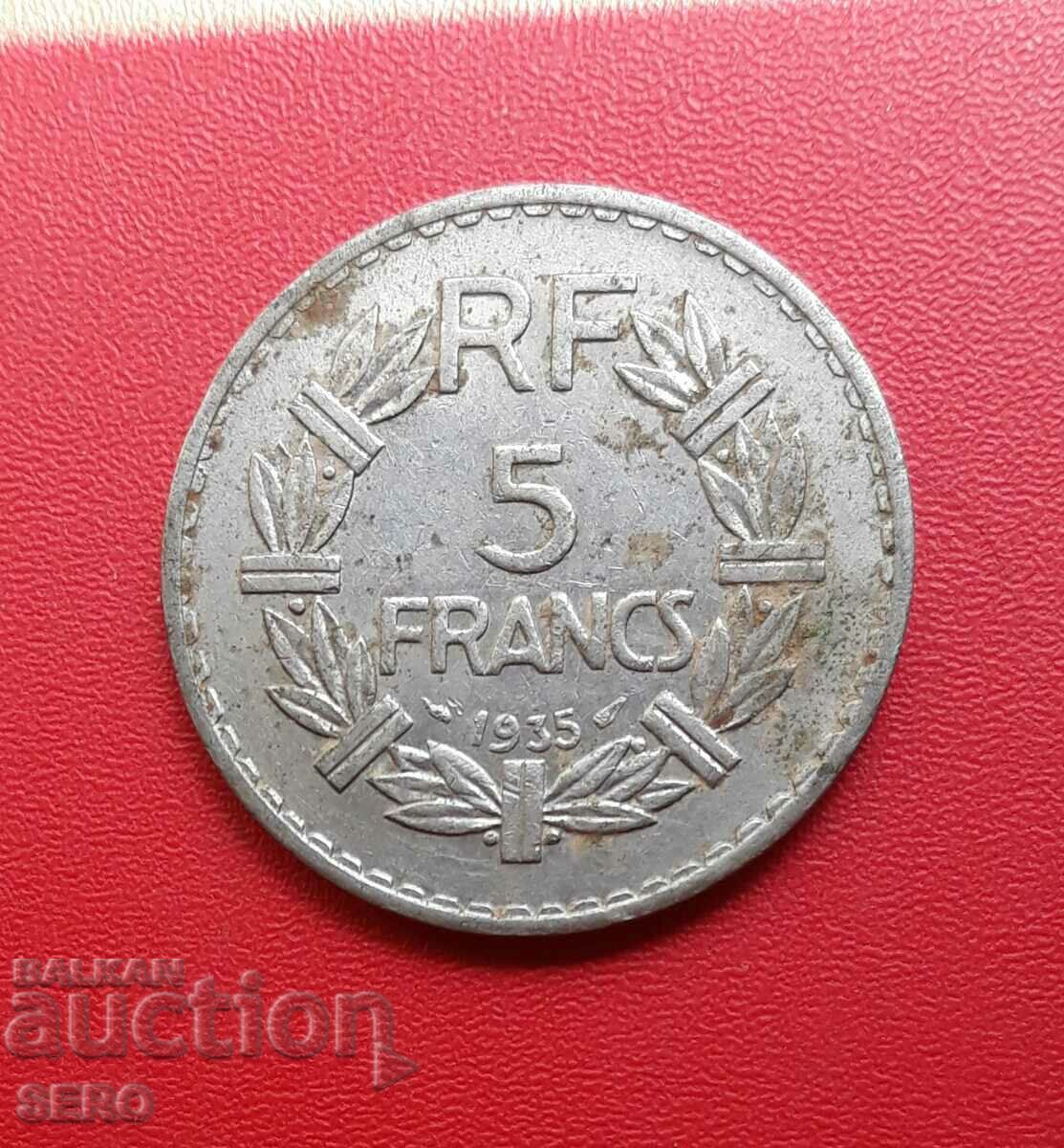 France-5 francs 1935