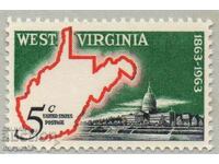 1963. САЩ. Държавност на Западна Вирджиния.