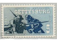 1963 SUA. 100 de ani de la Războiul Civil-Bătălia de la Gettysburg