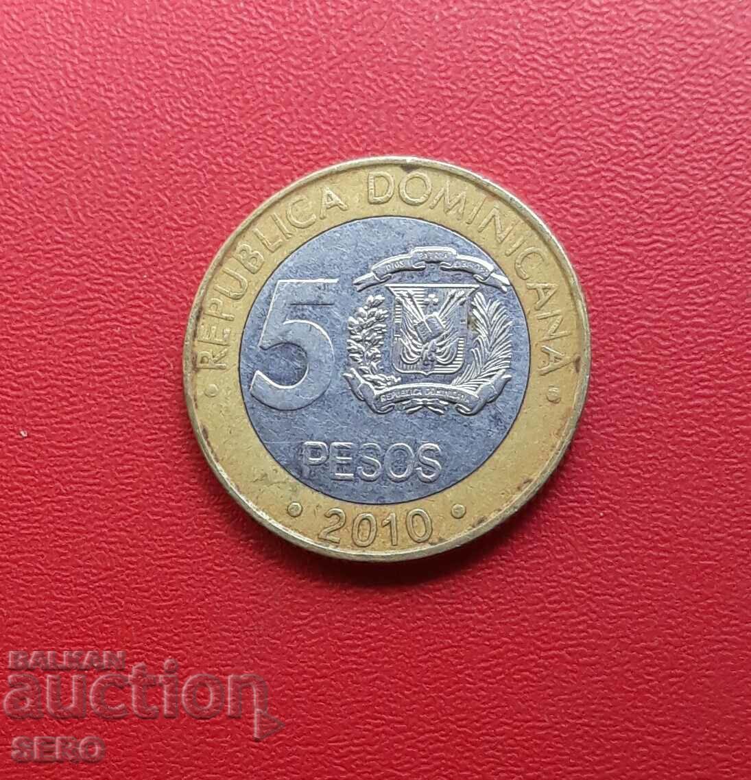 Dominican Republic-5 pesos 2010