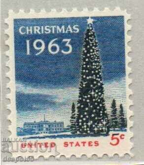 1963. USA. National Christmas Tree and White House.