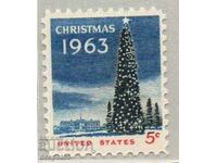 1963. USA. National Christmas Tree and White House.