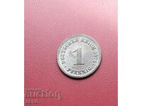 Germany-1 pfennig 1875 D-Munich-many, well preserved
