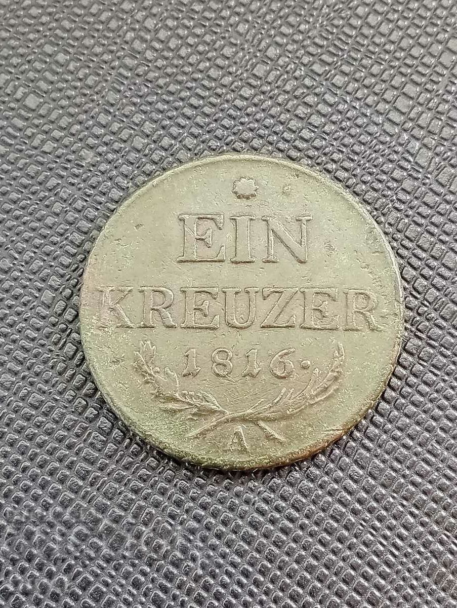Austria 1 Kreuzer, 1816 cu preț € 6.20 | 12.13 BGN