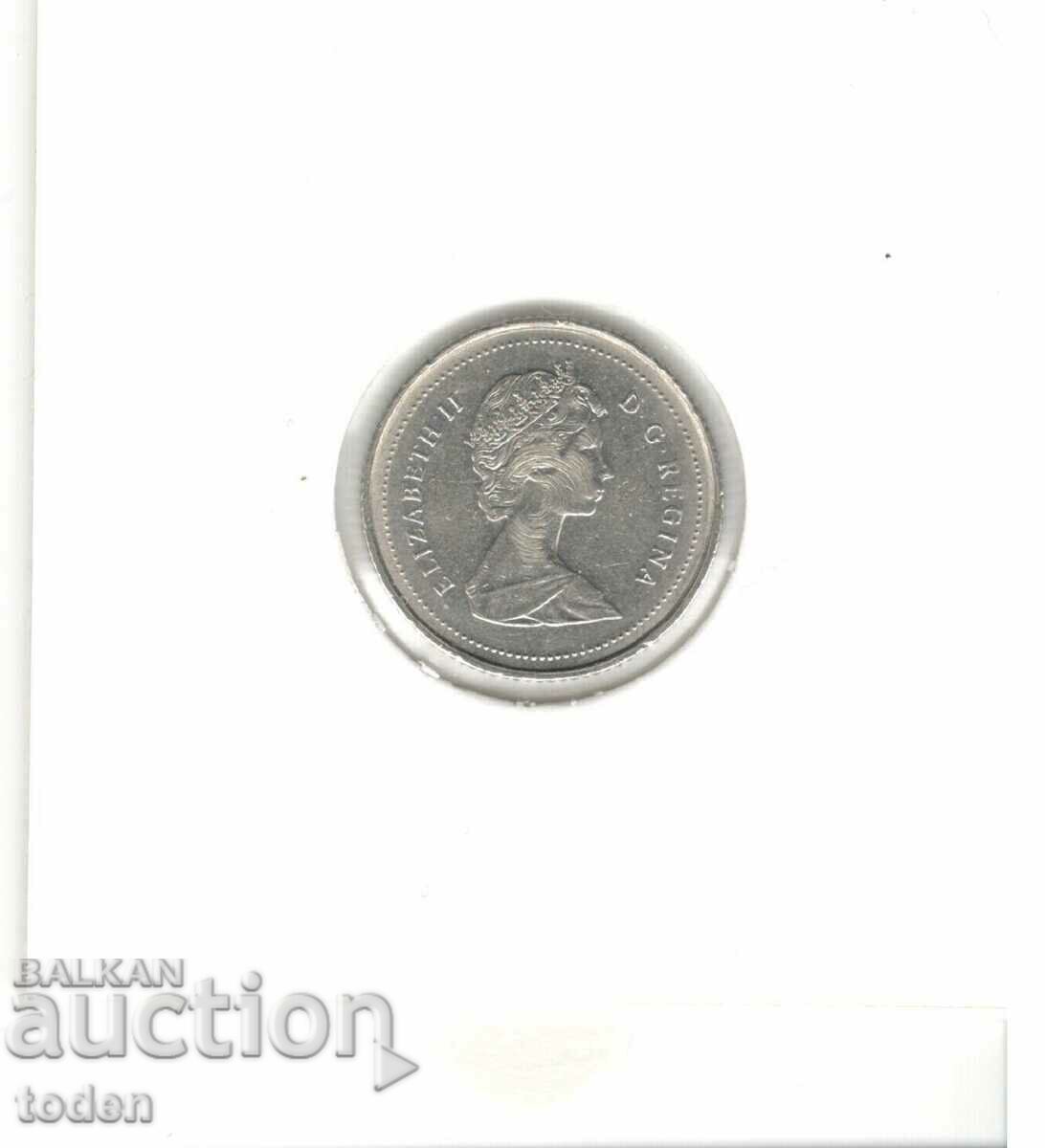 Delivery of Canada-10 Cents-1987-KM# 77.1-Elizabeth II 2nd portrait Delivery of Canada-10 Cents-1987-KM# 77.1-Elizabeth II 2nd portrait