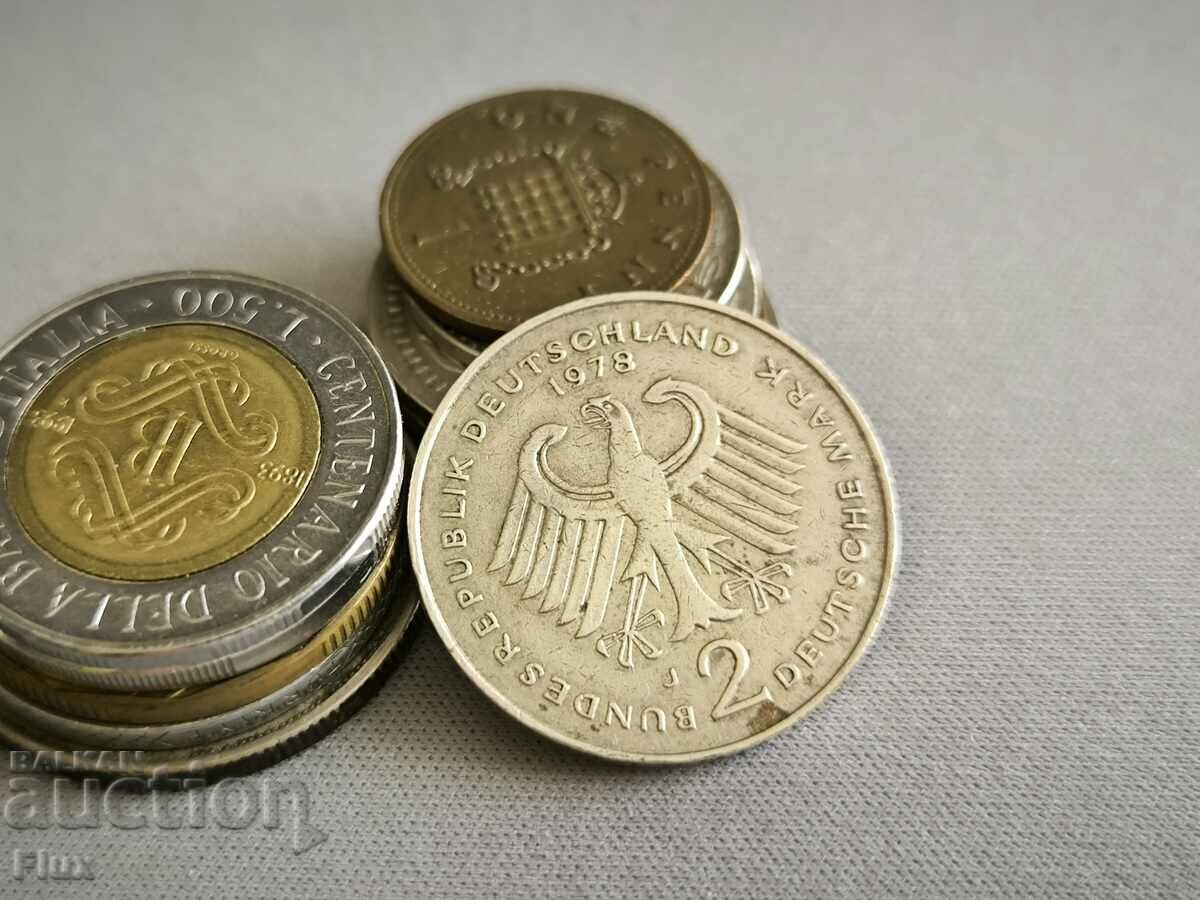 Monedă - Germania - 2 mărci | 1978; seria J