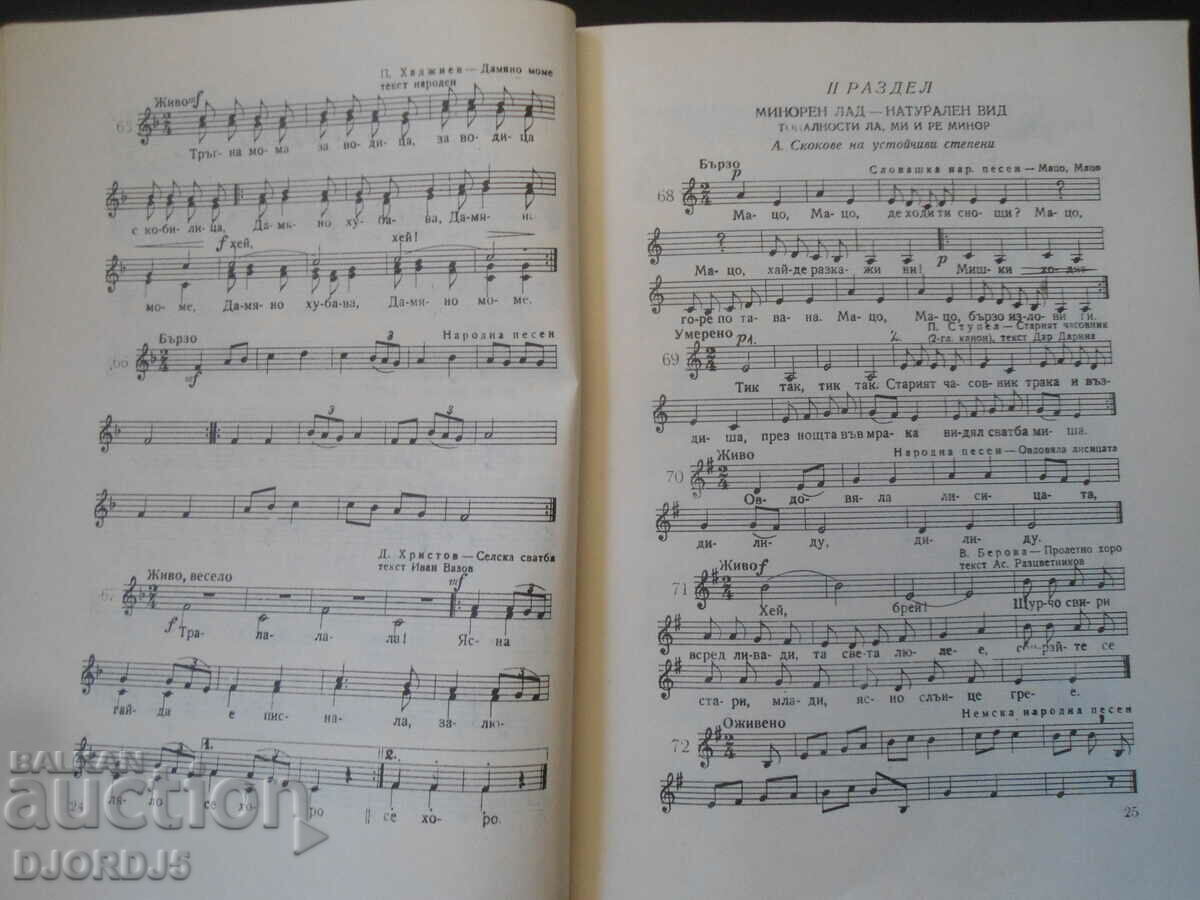 Delivery of Collection of beginning solfeges