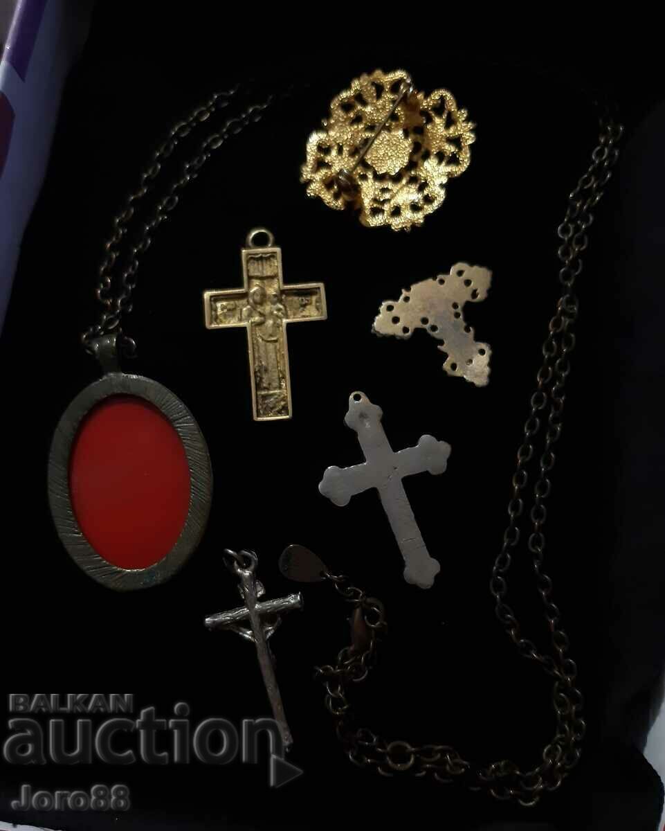 Old jewelry, cross, jewelry, brooch - 5 Old jewelry, cross, jewelry, brooch - 5