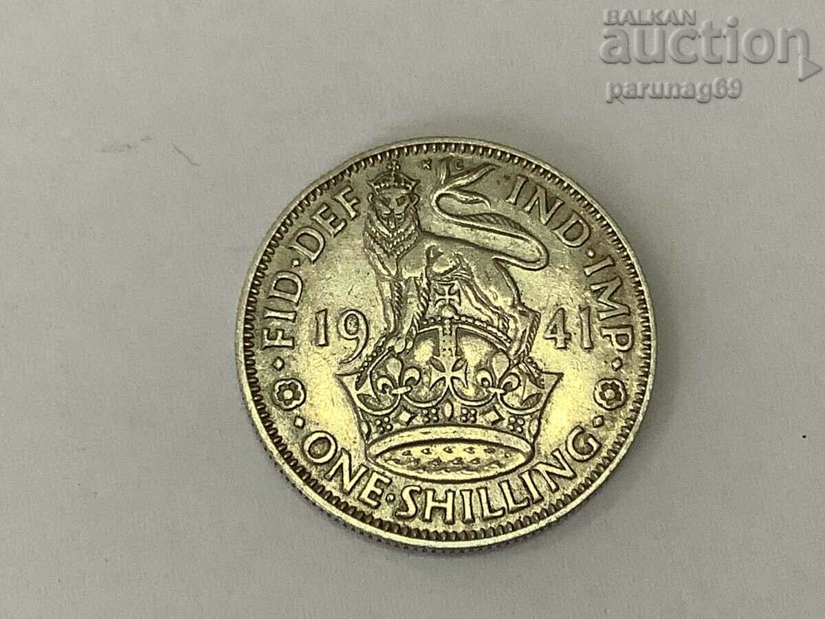 Великобритания 1 шилинг 1941 година Сребро 0.500