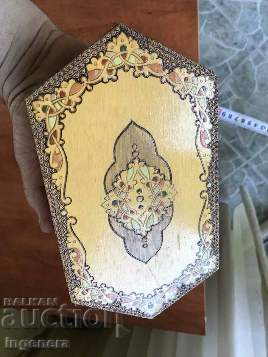 Παράδοση ΚΟΥΤΙ ΞΥΛΟ ΠΥΡΟΓΡΑΦΙΚΟ ΣΧΕΔΙΟ ΑΝΤΙΚΕ ΑΠΟ SOCA MOSTRA