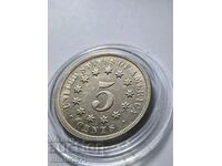 5 цента 1868