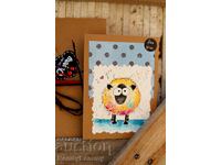 Art card, watercolor, sheep