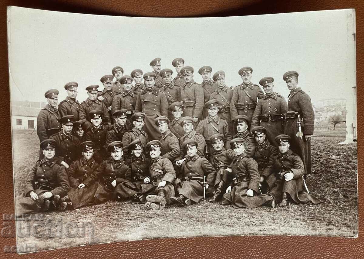 A platoon with an officer in the 1930s
