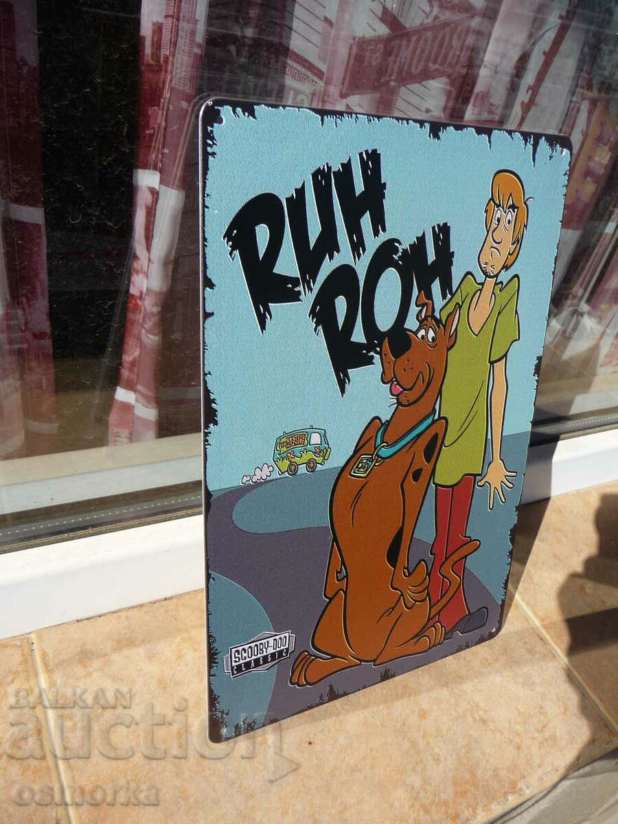 Metal plate miscellaneous Scooby Doo Scooby Doo Shaggy animation myste with price 18.00 BGN | € 9.20 Metal plate miscellaneous Scooby Doo Scooby Doo Shaggy animation myste with price 18.00 BGN | € 9.20
