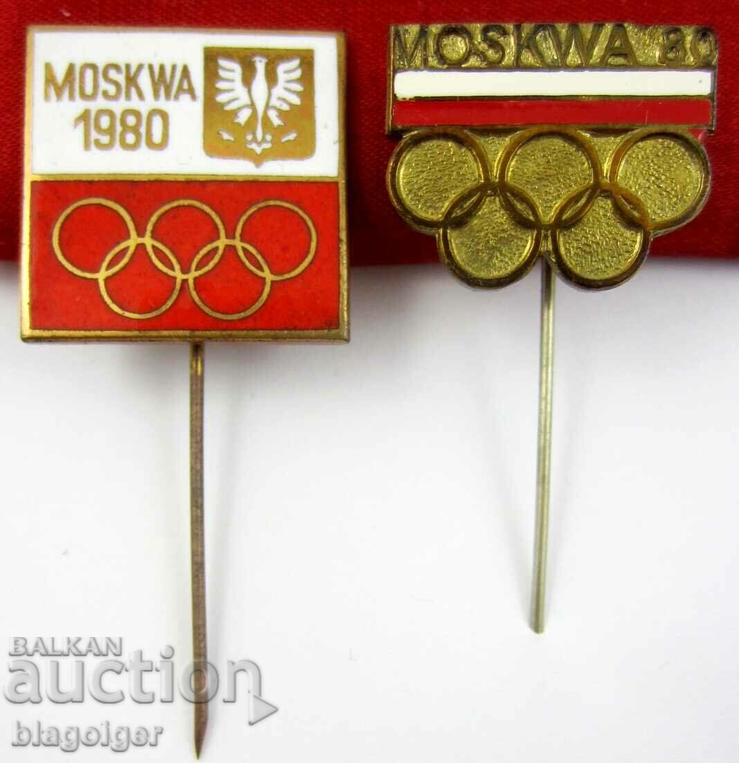 Olympic Badges - Πολωνική Ολυμπιακή Επιτροπή για τη Μόσχα 1980