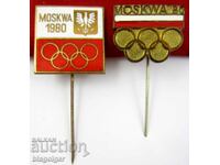 Olympic Badges - Polish Olympic Committee for Moscow 1980