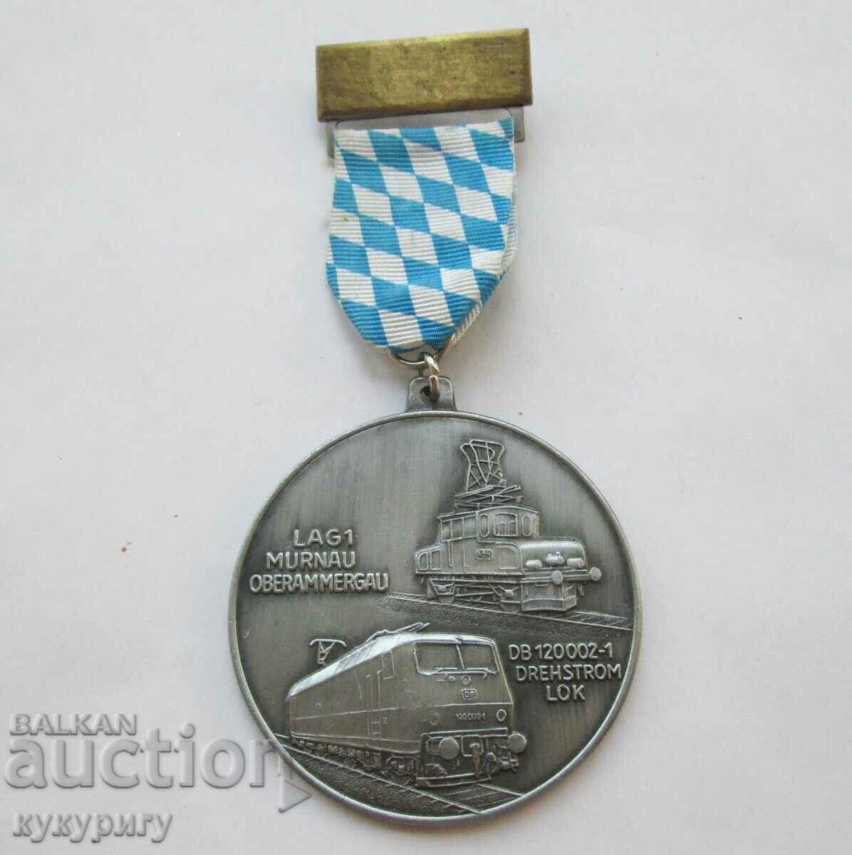 Old German Railway Medal Badge Railway Railways Train 2