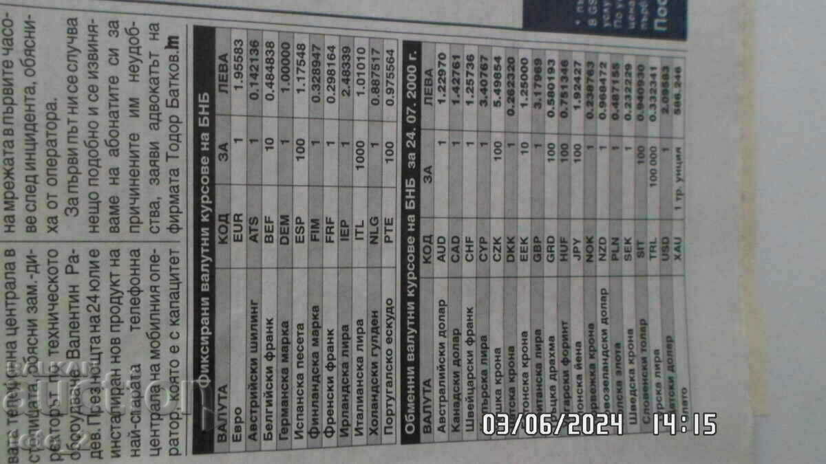 OLD NEWSPAPER "DAY LABOR" NO. 200 OF 25.07.2000 - 5 OLD NEWSPAPER "DAY LABOR" NO. 200 OF 25.07.2000 - 5