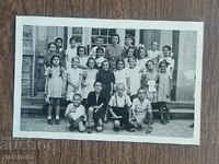 Стара снимка Царство България - Училищен клас