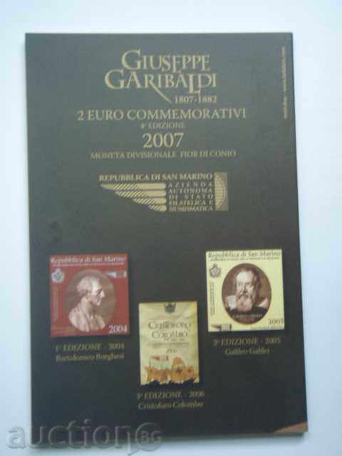 2 Euro 2007 San Marino "Garibaldi" - Uncirculated - 5 2 Euro 2007 San Marino "Garibaldi" - Uncirculated - 5