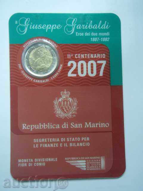 2 Euro 2007 San Marino "Garibaldi" - Uncirculated 2 Euro 2007 San Marino "Garibaldi" - Uncirculated