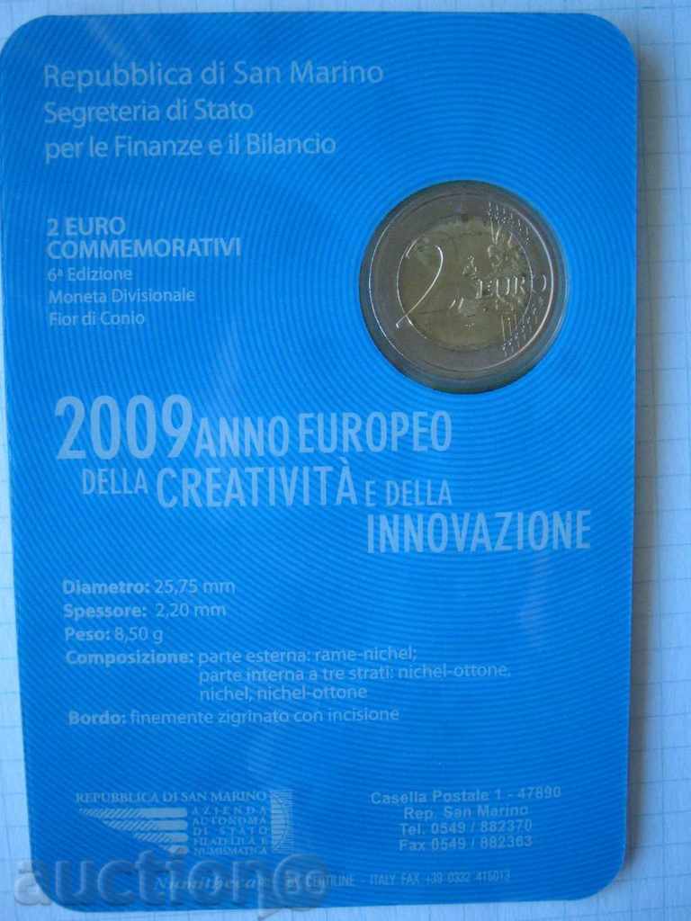 Παράδοση 2 Euro 2009 San Marino "Europeo d'la Creativita" San Marino