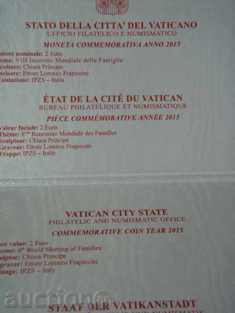 Delivery of 2 Euro 2015 Vaticana "Mondiale delle Famiglie" /Vatican/ Delivery of 2 Euro 2015 Vaticana "Mondiale delle Famiglie" /Vatican/