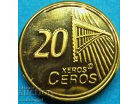 20 euro cents 2014 Sample Essei Latvia UNC PROOF 5000 pcs