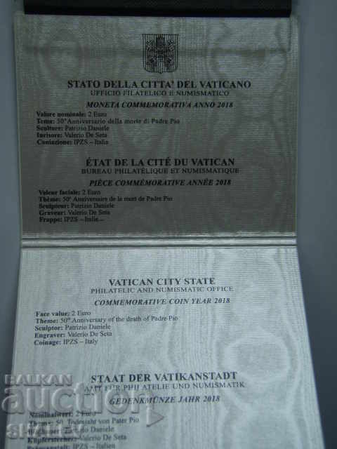 2 Euro 2018 Vaticana "Padre Pio" (2) /Vatican/ - (2 euros) - 5