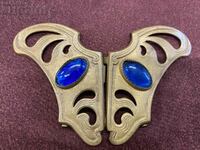 Old Bronze Pafta Buckle Belt Butterfly